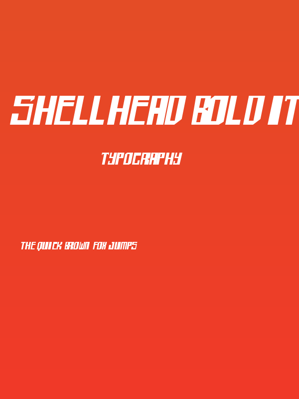 shellhead Bold Italic Poster