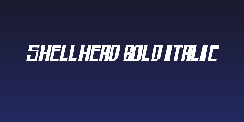 shellhead Bold Italic Social Header