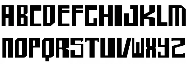 shellhead Bold Schriftart Groß