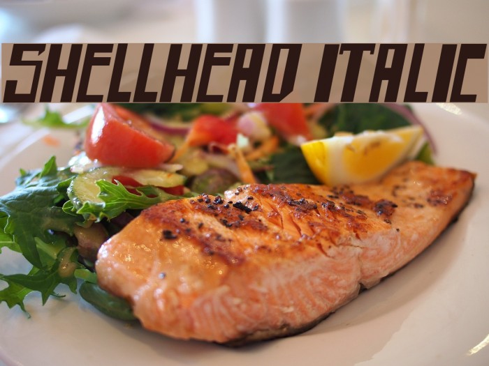 shellhead Italic Caratteri examples