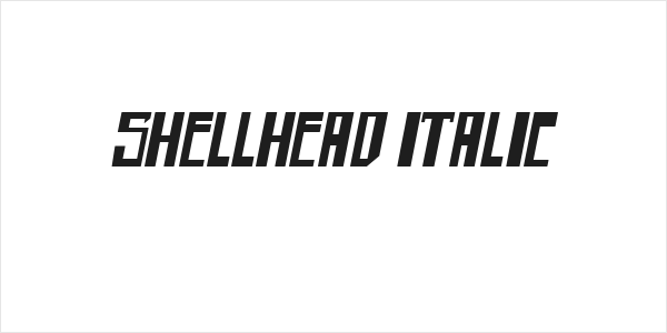 shellhead Italic Logo