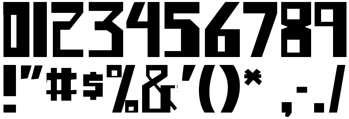 shellhead Font OTHER CHARS