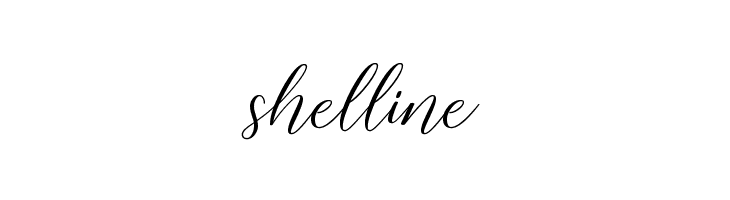 shelline  フリーフォントのダウンロード