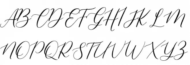 shelline フォント 大文字