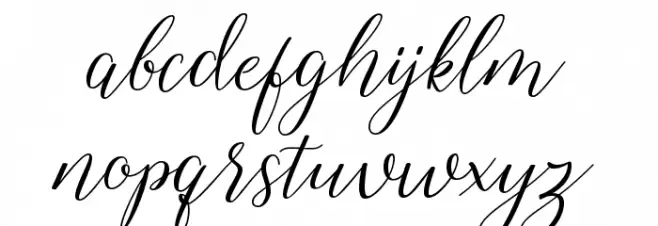 shelline Font LOWERCASE