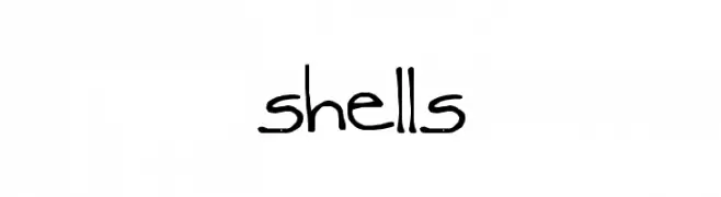 shells  免费字体下载