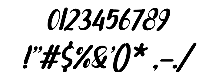shelya Italic Font OTHER CHARS