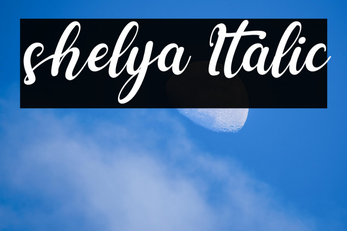 shelya Italic Example 2