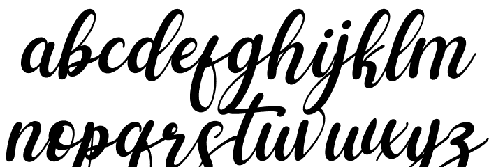 shelya Italic Font LOWERCASE