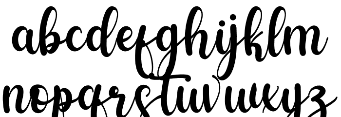 shelya Font LOWERCASE
