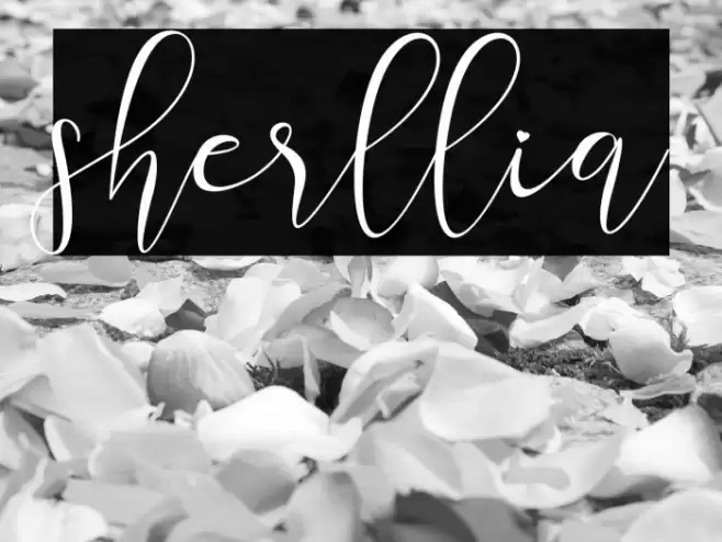 sherllia Font examples