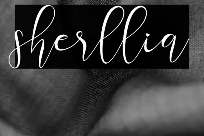 sherllia Font examples