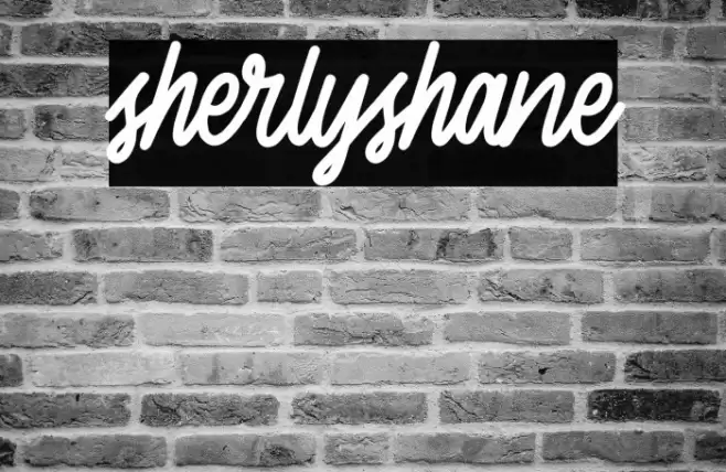sherlyshane Font examples