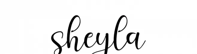sheyla  Frei Schriftart Herunterladen