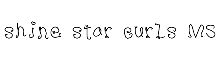 shine star curls MS  Descarca Fonturi Gratis