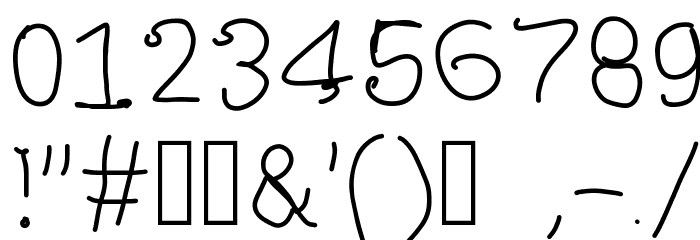shine star curls MS Font OTHER CHARS
