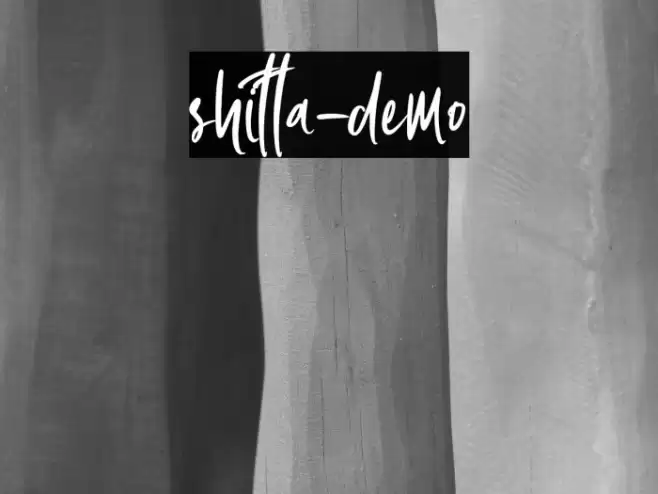 shitta-demo Font examples