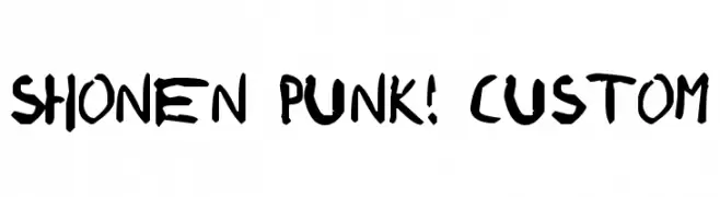 shonen punk! custom  baixar fontes gratis