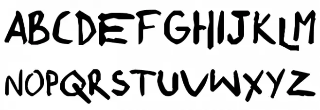 shonen punk! custom फ़ॉन्ट अपरकेस