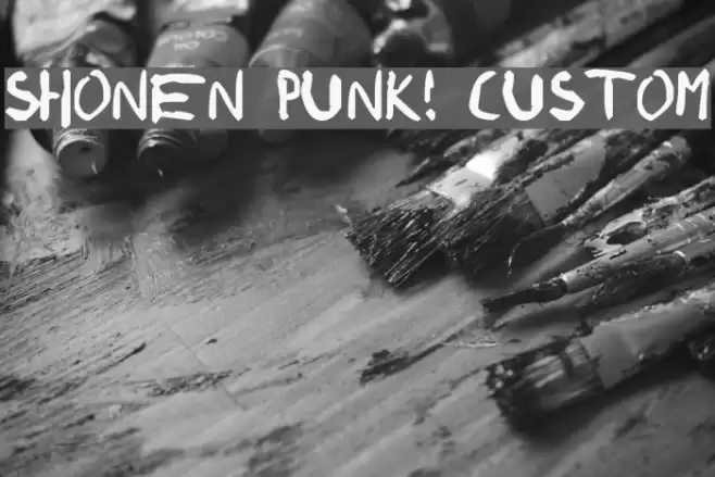 shonen punk! custom Шрифта examples