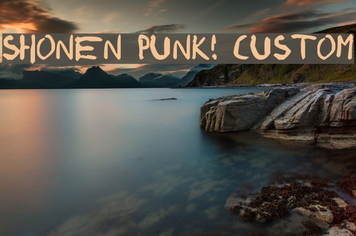 shonen punk! custom Font examples