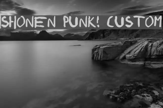 shonen punk! custom Шрифта examples