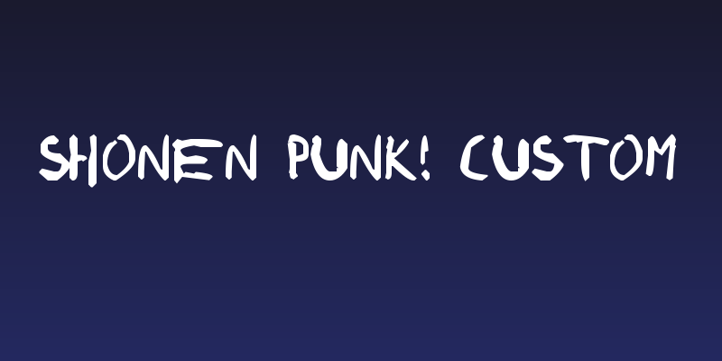 shonen punk! custom Social Header