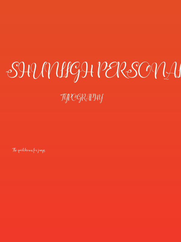 shunligh Personal Use Only Poster