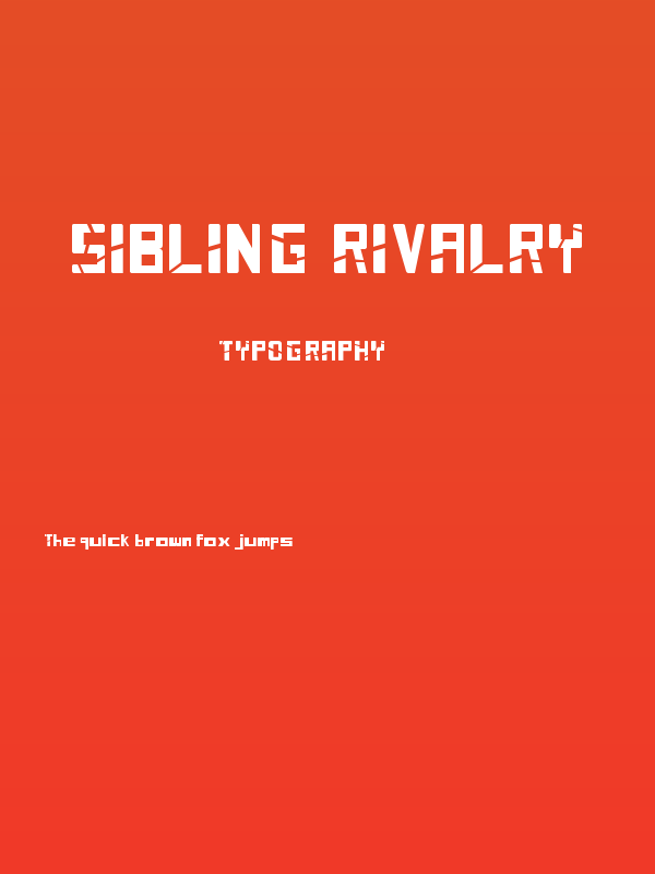 SIBLING RIVALRY Poster