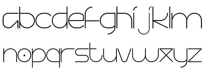 SIDIQIE Regular Free Version Font LOWERCASE