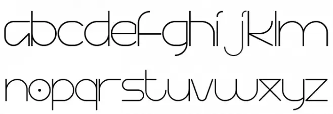 SIDIQIE Regular Free Version フォント 小文字