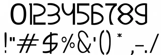 SIGAHARU Font OTHER CHARS