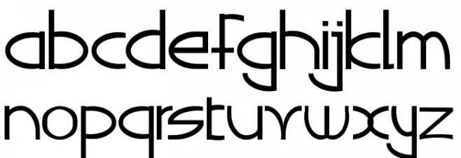 SIGAHARU फ़ॉन्ट लोअरकेस