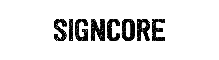 SIGNCORE  baixar fontes gratis