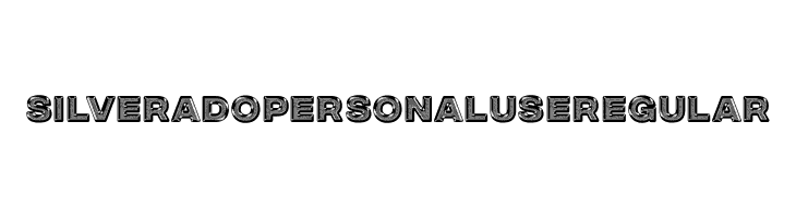SILVERADO PERSONAL USE Regular  नि: शुल्क फ़ॉन्ट्स डाउनलोड
