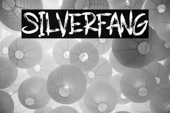 SILVERFANG Font examples