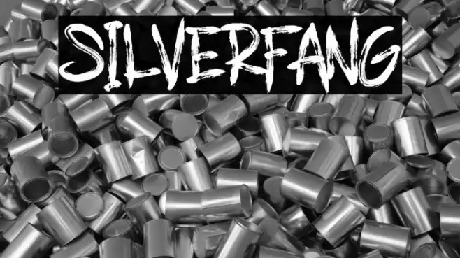 SILVERFANG Font examples
