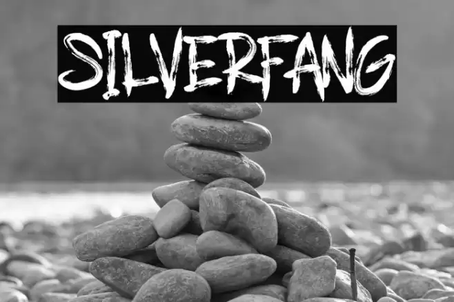 SILVERFANG Font examples