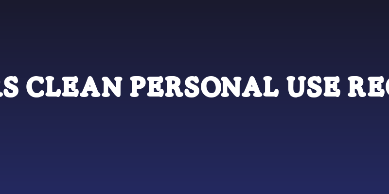 SILVERS CLEAN PERSONAL USE Regular Social Header