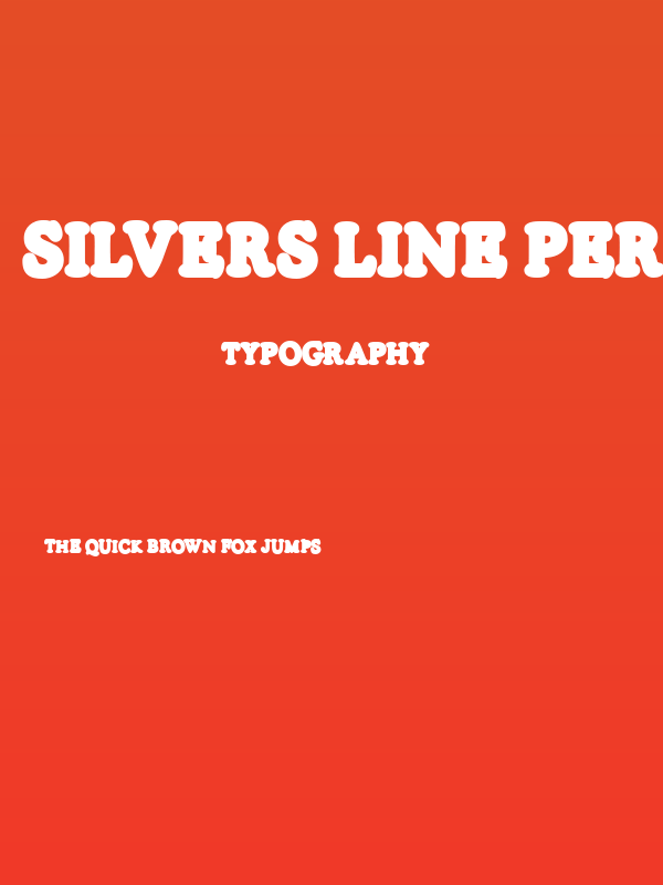SILVERS LINE PERSONAL USE Regular Poster