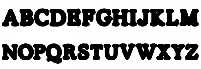 SILVERS LINE Regular フォント 大文字