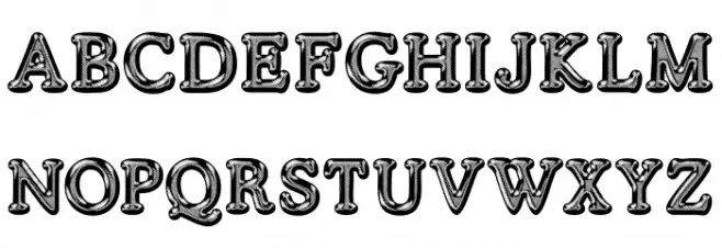 SILVERS PERSONAL USE Regular 字体 大写