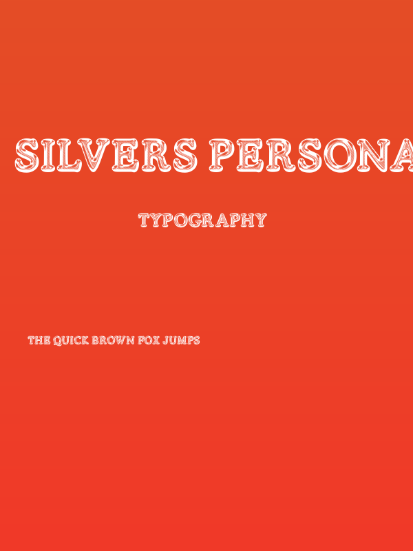 SILVERS PERSONAL USE Regular Poster