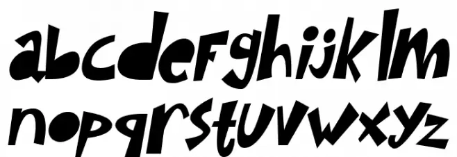 SIMBA KING Italic Caratteri MINUSCOLO