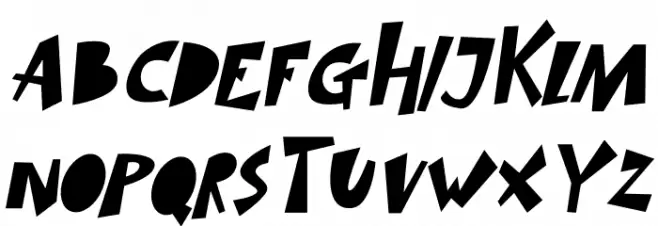 SIMBA KING Italic フォント 大文字