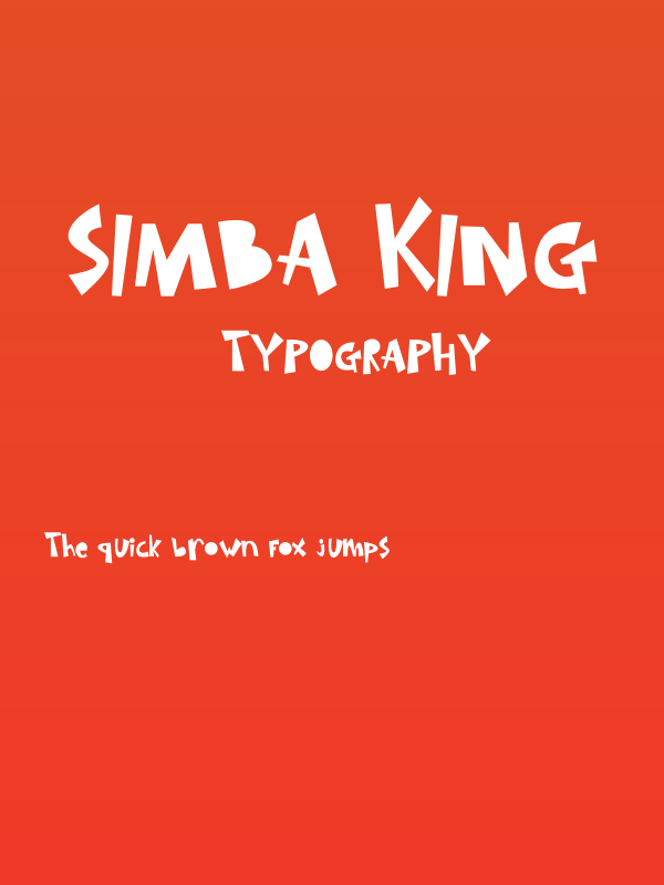 SIMBA KING Poster