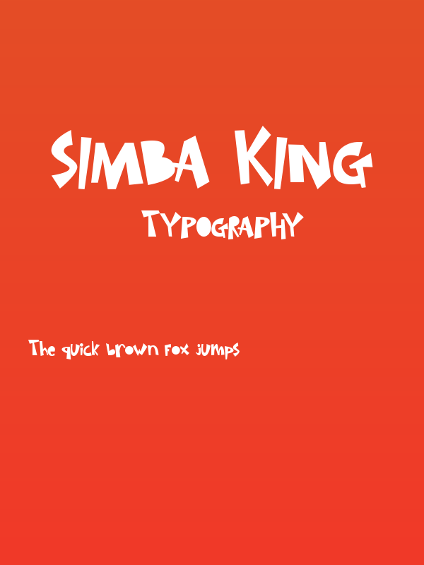 SIMBA KING Poster