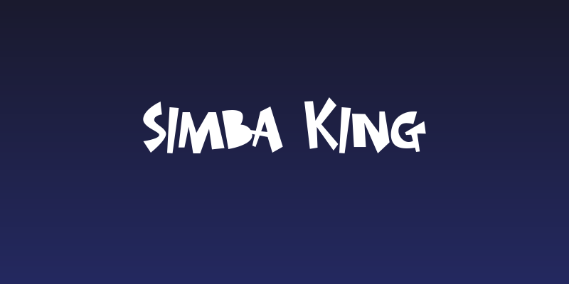 SIMBA KING Social Header
