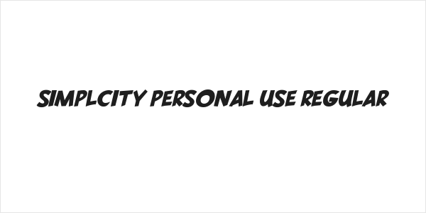 SIMPLCITY PERSONAL USE Regular Logo