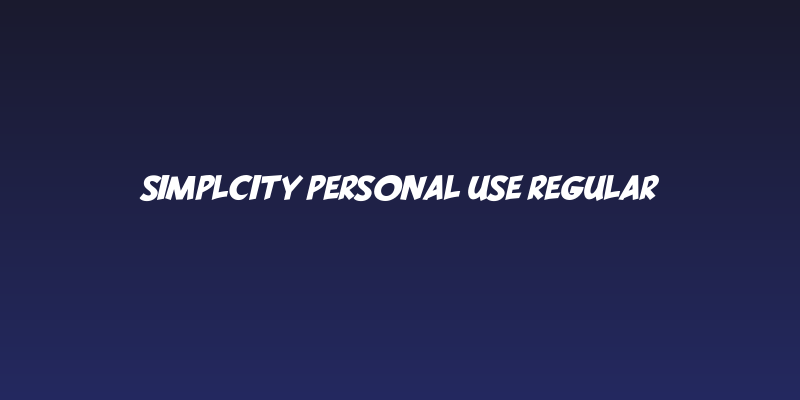 SIMPLCITY PERSONAL USE Regular Social Header